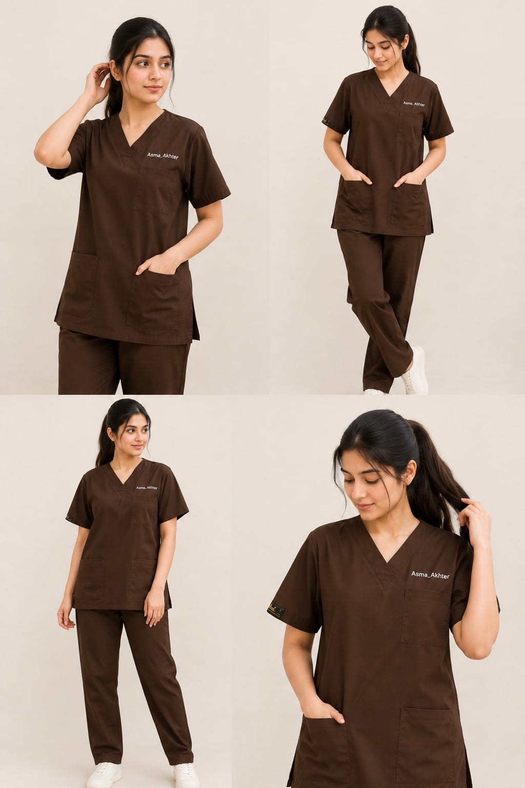 Classic Scrub set - Dark Brown