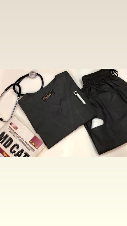 Classic Scrub Set —  Charcoal grey