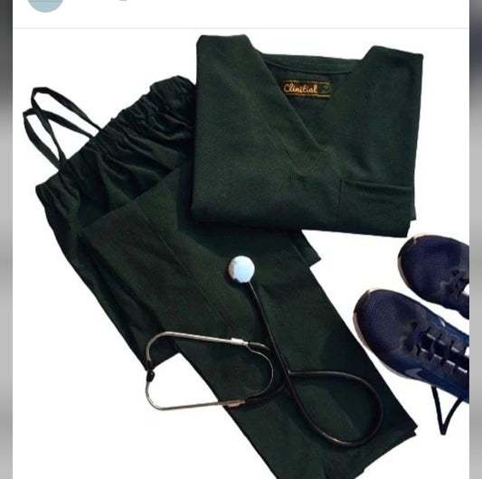 Classic Scrub Set —  Dark green