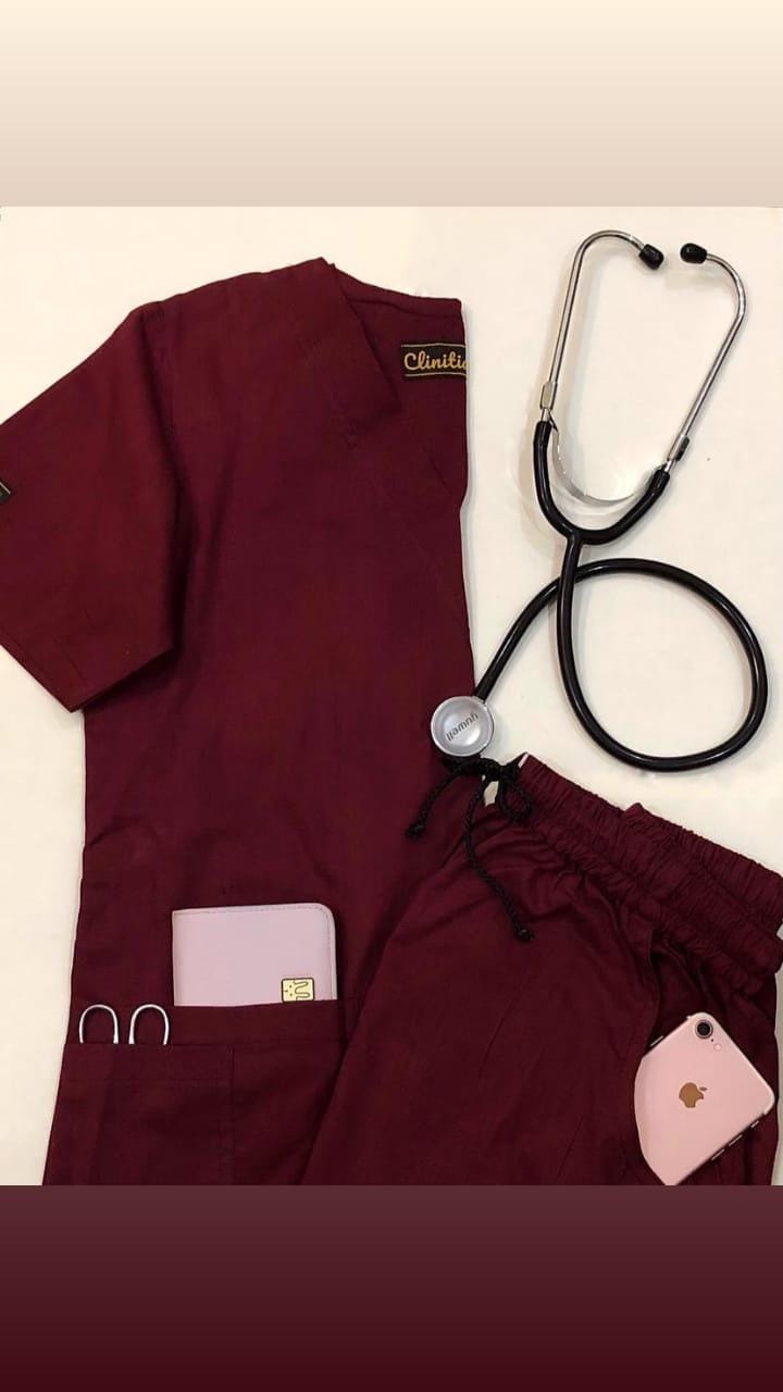 Classic Scrub Set —  Maroon