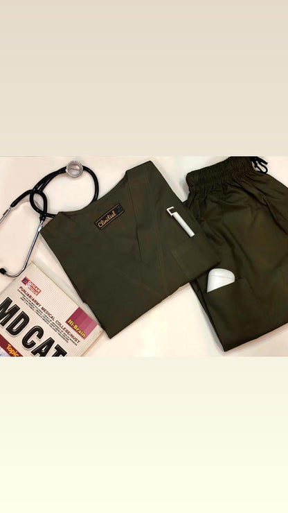 Classic Scrub Set —  Olive green