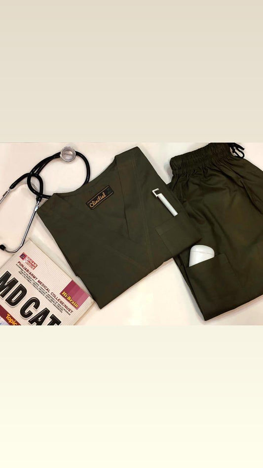Classic Scrub Set —  Olive green