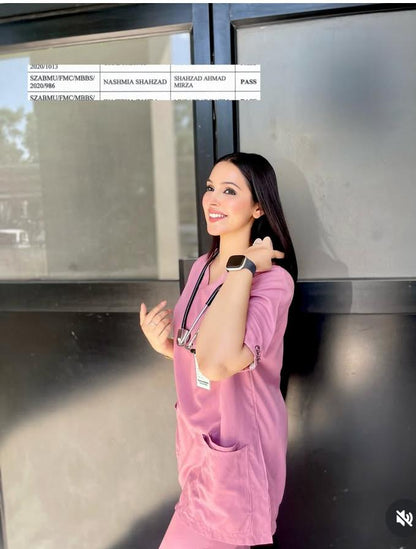 Classic Scrub Set - Rose Pink