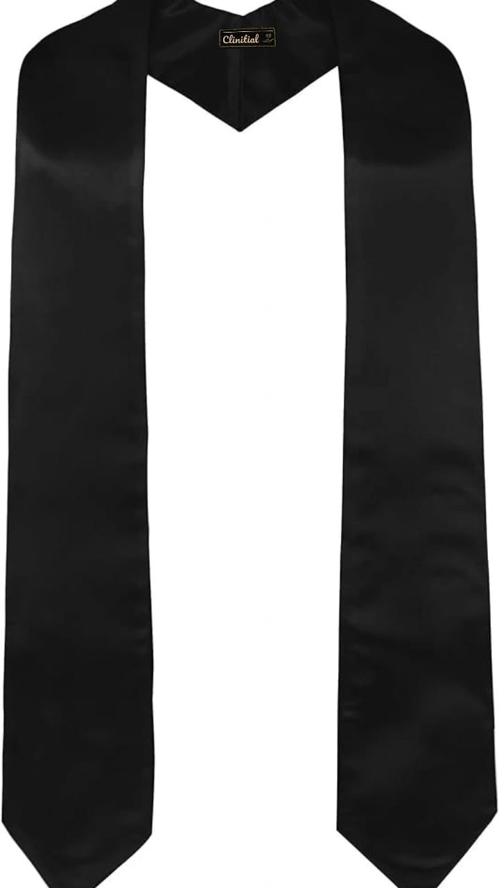 Black Gradution Sash