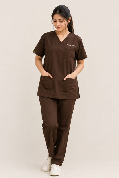 Classic Scrub set - Dark Brown