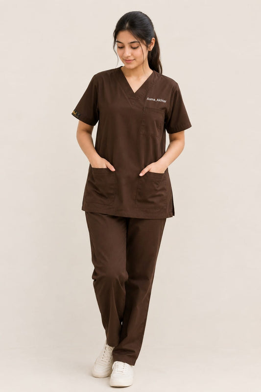 Classic Scrub set - Dark Brown