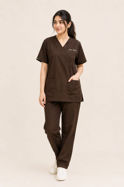 Classic Scrub set - Dark Brown