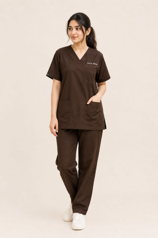 Classic Scrub set - Dark Brown