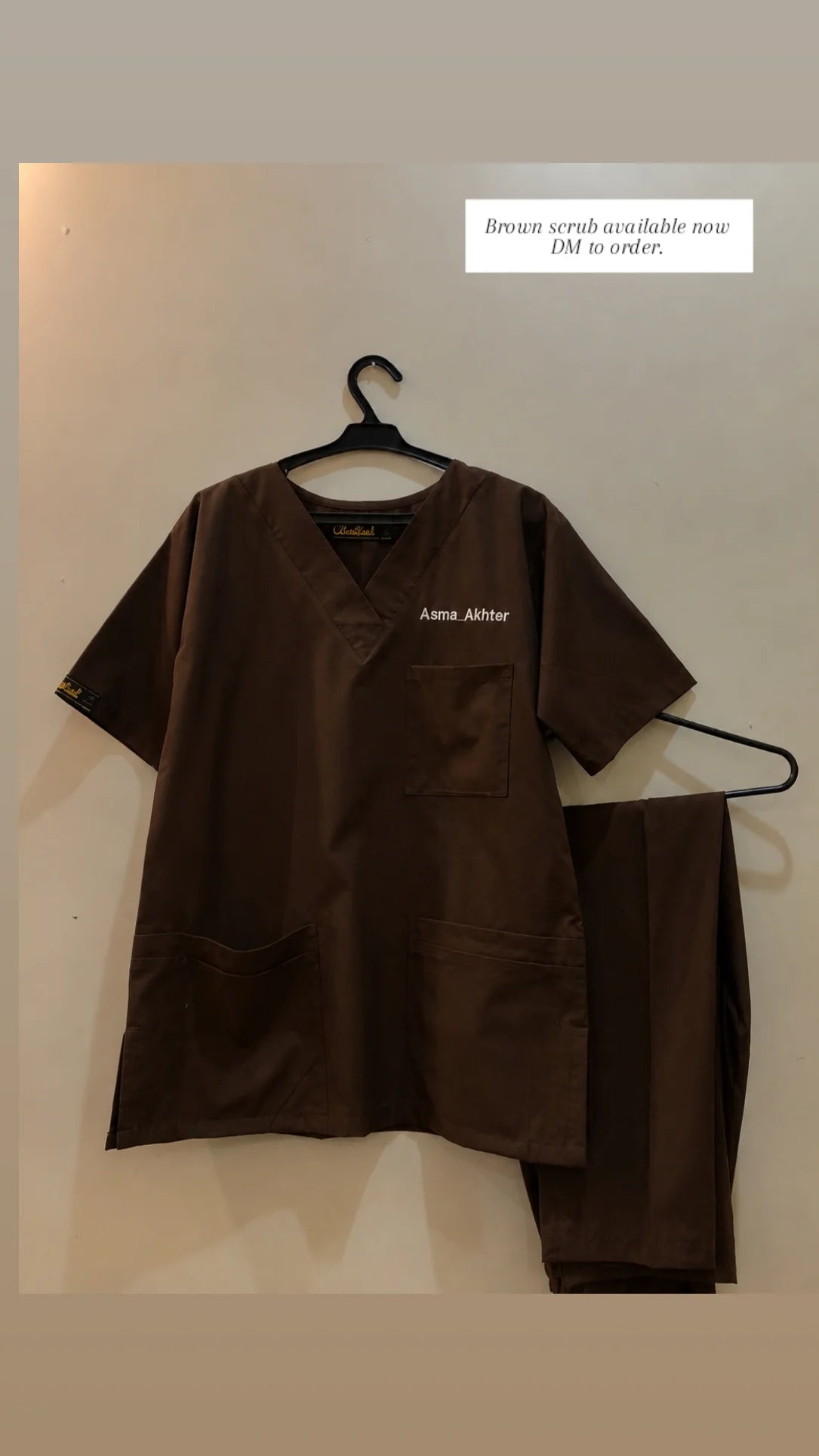 Classic Scrub set - Dark Brown