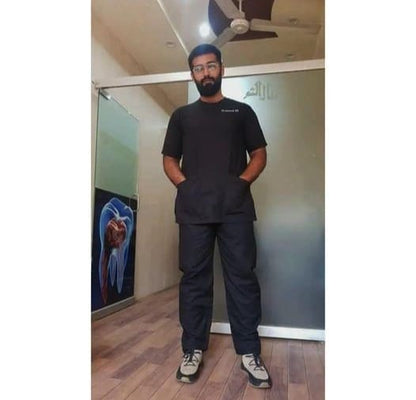 Classic Scrub Set —  Charcoal grey